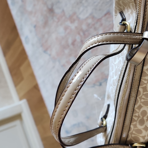 NWT Coach Pop Signature East West Satchel Bag 🤎👜💜 - Picture 6 of 16